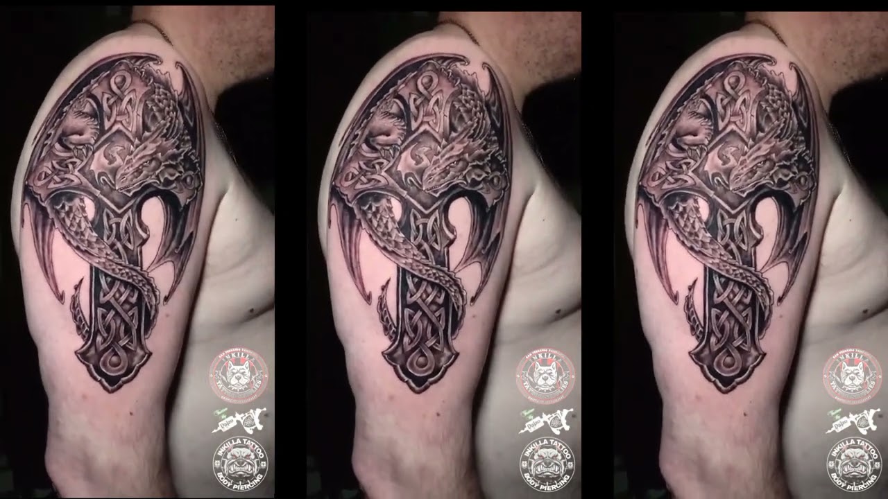 Premium Photo | Celtic cross tattoo designs celtic cross tattoos designs  ideas and meaning generative ai
